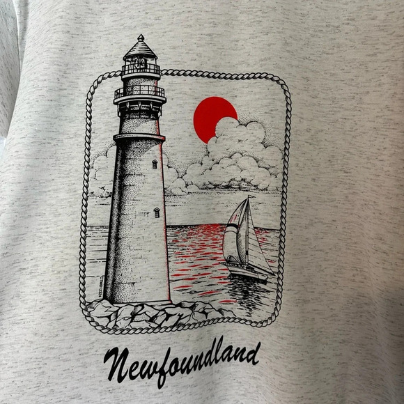 Vintage Newfoundland Lighthouse T-shirt Large - Picture 4 of 4